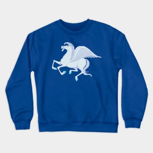 blue Pegasus in proud flight Crewneck Sweatshirt